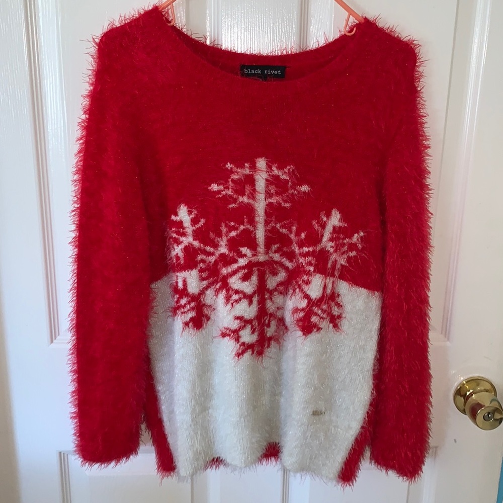 NWOT - Black Rivet Small Christmas Sweater